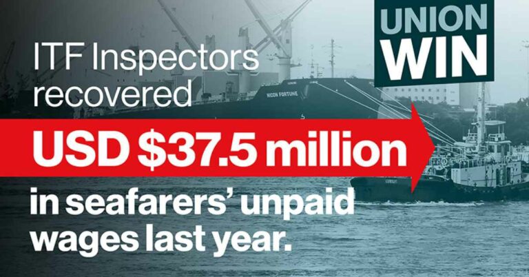 ITF Recovers USD$37.6m In Unpaid Wages For Seafarers, Despite Covid Restrictions