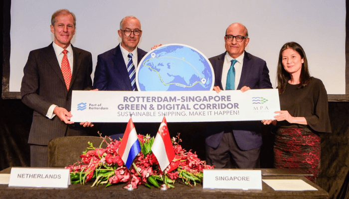 Maritime and Port Authority of Singapore and Port of Rotterdam