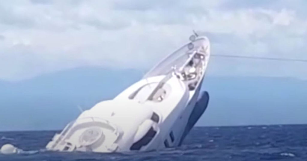 Sinking of Superyacht