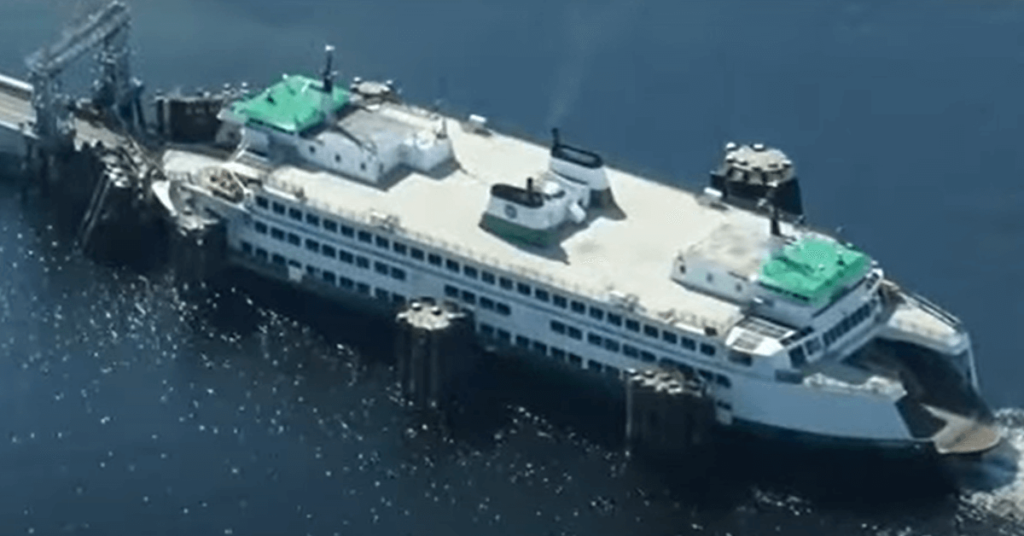 Video Of The Day Ferry Crashes Into Shipping Terminal In Seattle