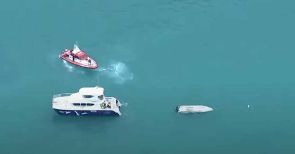 Boat Flips In A Possible Whale Collision In New Zealand