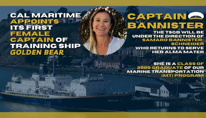 Female Captain of Training Ship Golden Bear