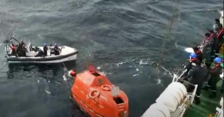 Watch: Indian Coast Guard Successfully Rescued 19 Crew From Sinking Motor Tanker Parth