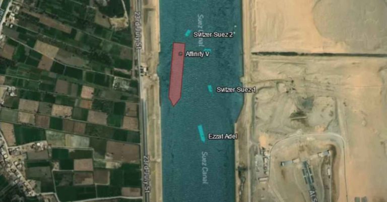 Watch: Tanker Runs Aground, Blocking The Suez Canal Briefly