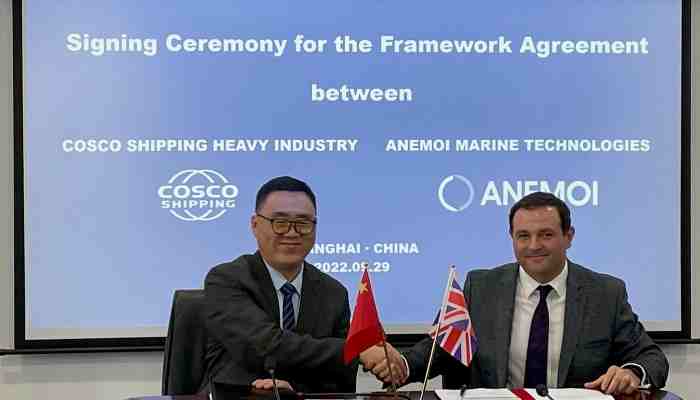 Anemoi And COSCO Shipping Heavy Industry