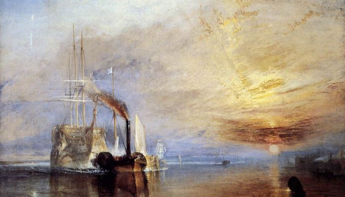 The Fighting Temeraire Tugged to her last Berth to be Broken Up