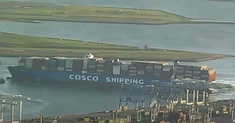 Watch: The Largest Container Vessel To Ever Reach Boston Terminal Arrives From Asia