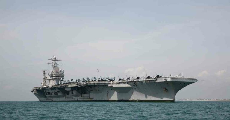 Toxic Aircraft Carrier Dangerously Drifting After Weeks At Sea