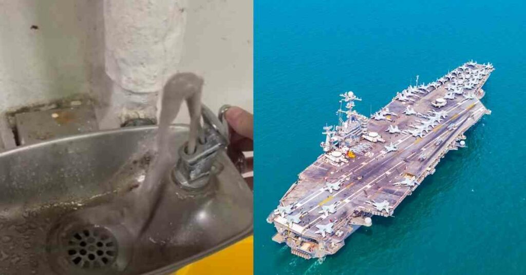 USS Abraham Lincoln’s Drinking Sinks And Fountains