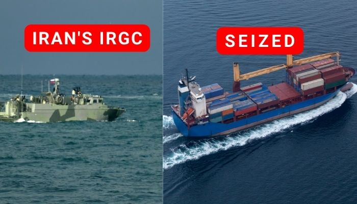 Iran's Guards Seize Vessel