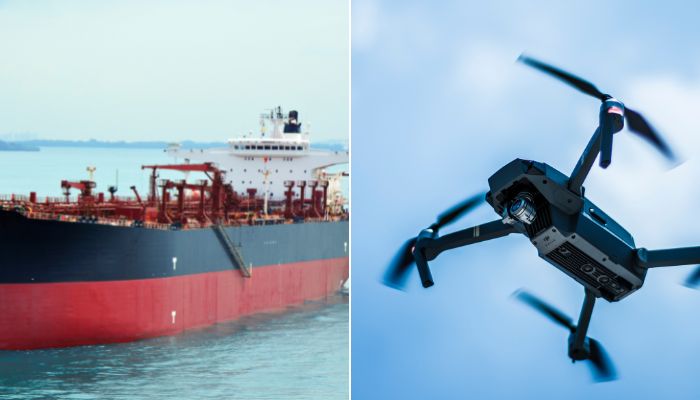 Oil Tanker Hit With A Drone