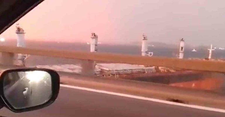 Watch: Dramatic Moment Of Ship Crashing Into Rio Niteroi Bridge Caught On Camera