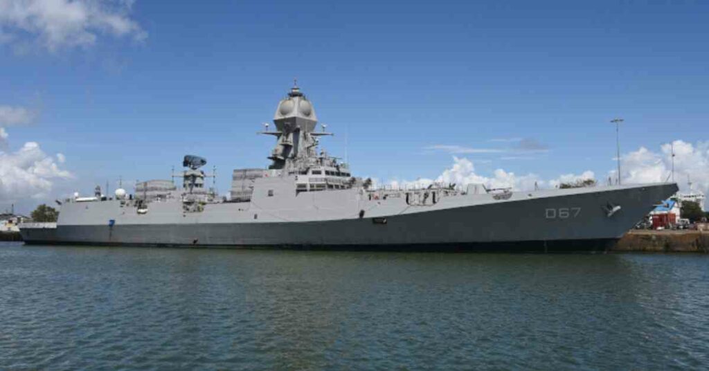 Stealth-Guided Missile Destroyer Named Mormugao Was Delivered To India’s Navy
