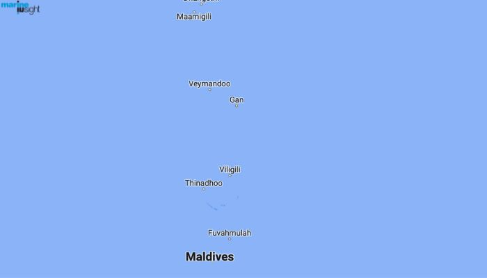 Coral Reefs of the Maldives Map