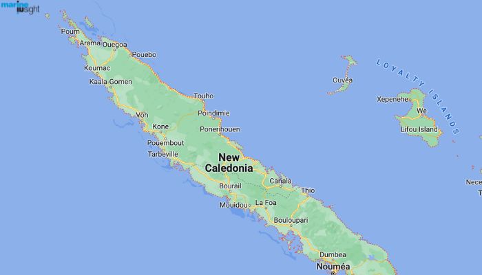 New Calcedonian Barrier Reef Map