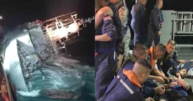 Thai Navy Searching 33 Missing Marines After Their Warship Sank