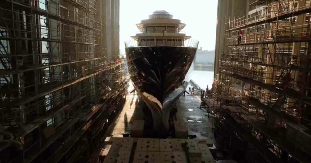 Video A 388-Foot Superyacht Is The Largest Vessel To Ever Be Launched By Abeking & Rasmussen