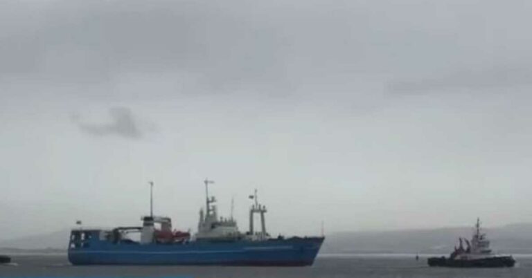 Watch: Amid Protests, Russian Polar Research Ship Comes To Cape Town