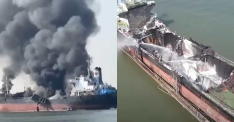 Video:  Oil Tanker Explodes In Thai Waters, Blows Up Worker’s Leg 500 m Away