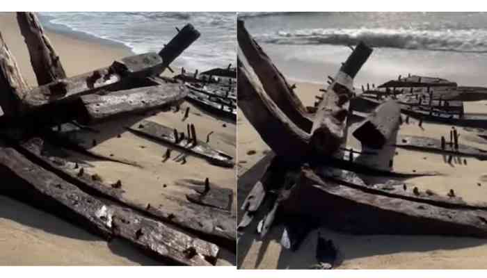 Massachusetts Beach Shipwreck