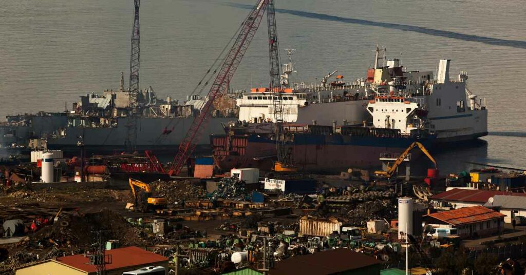 Ships sent to scrapyards in 2022