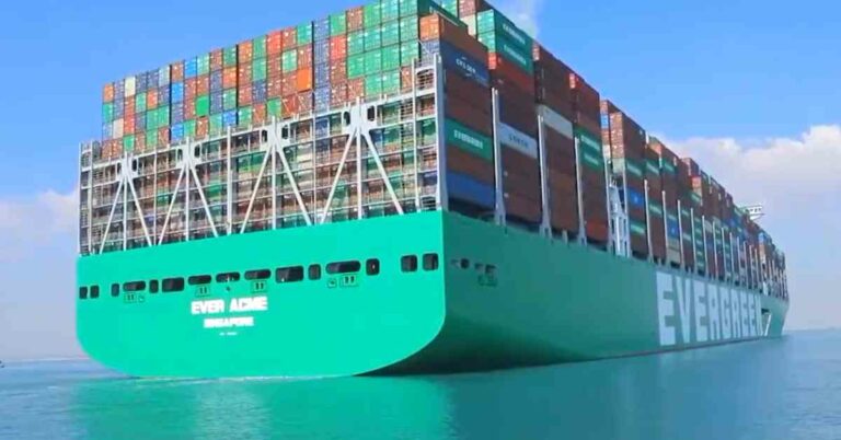 Watch: World’s Largest Container Vessel “Ever Acme” Transits Suez Canal On Its First Sea Voyage