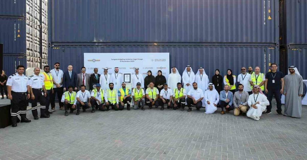 Khalifa Port Achieves A Guinness World RecordsTM Title For The Largest Shipping Container Logo