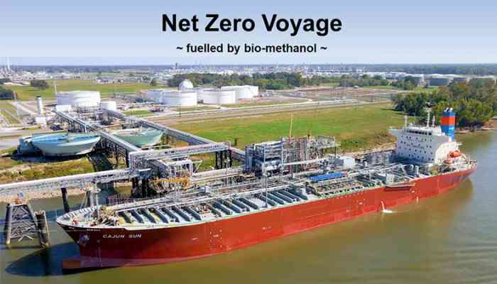 Methanex And MOL Complete First-Ever Net-Zero Voyage Fuelled By Bio-Methanol