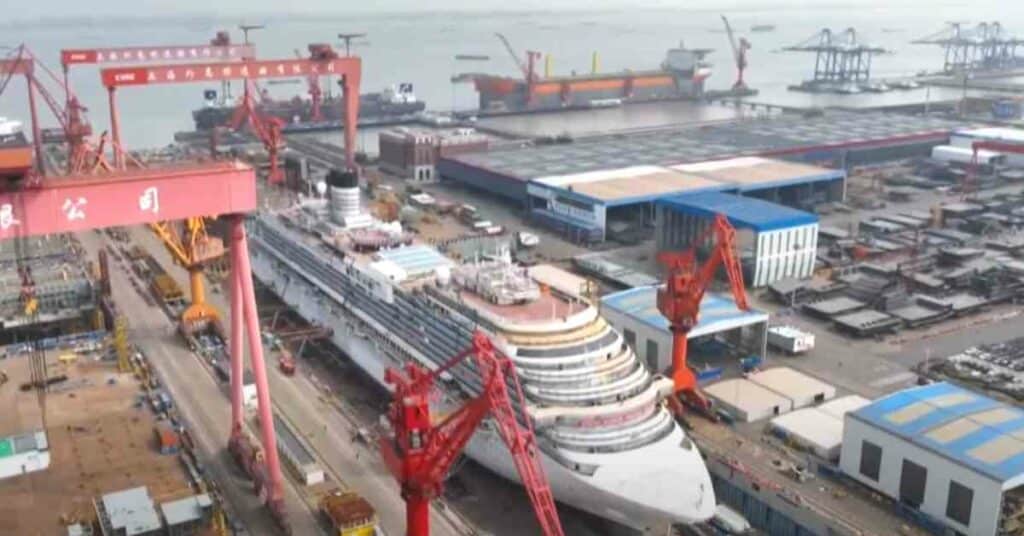 Watch China’s First-ever Homemade Mega Cruise Vessel Is Likely To Be Delivered By 2023 End