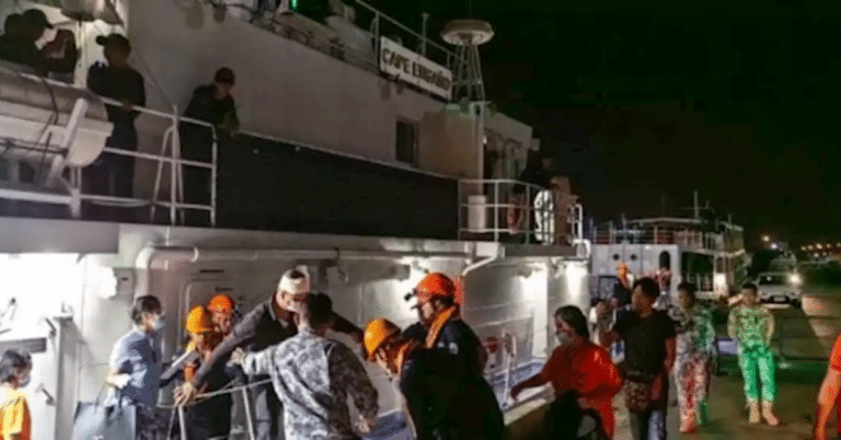 PCG Helps Injured Filipino Crew Member On A UK Ship