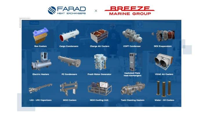 Breezemarine Group and Farad S.A. Heat Exchangers