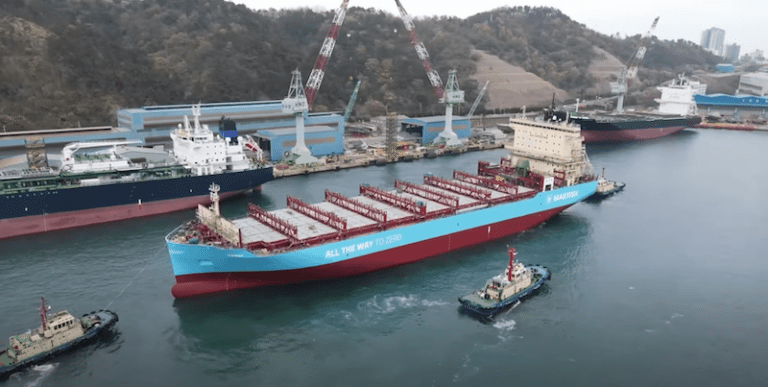 Watch: Maersk Launches World’s First Green Methanol Container Ship