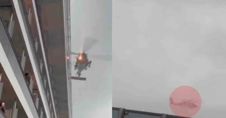 Watch: Coast Guard Helicopter Narrowly Misses Crashing Into The Ocean During Stormy Rescue Mission