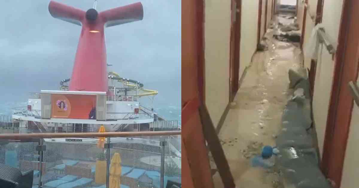 Watch Passengers Sick And Terrified As Storm Floods Carnival Sunshine