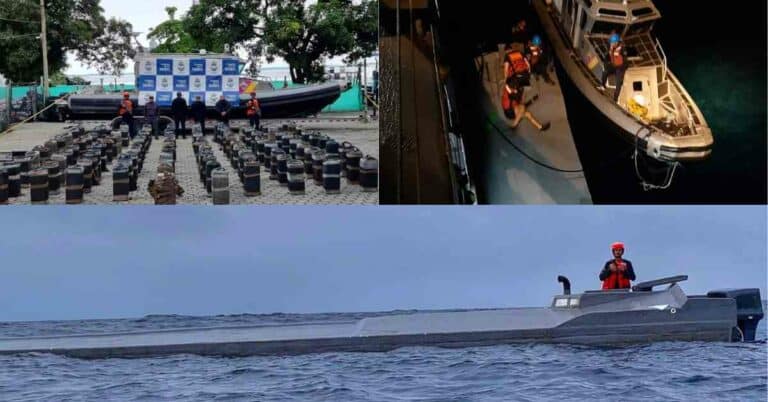 Three Tonnes of Cocaine Seized From Submarine In Columbia, 3 Arrested