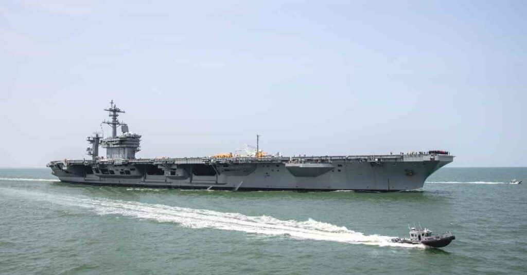 US Navy's Aircraft Carrier USS George Washington Returns After 5-Year Overhaul