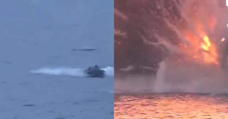 Watch: Ukrainian Drone Boats Launch Attack On Russian Surveillance Ship In The Black Sea