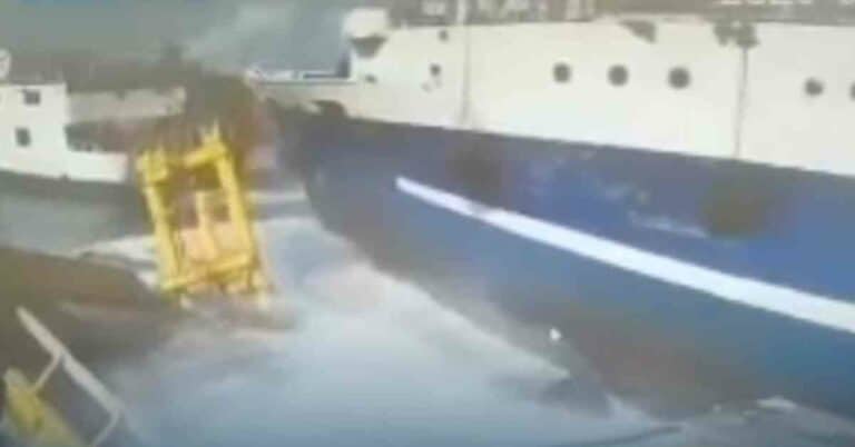 Watch: Ferry Crashes Into Pier, Knocks Down Landing Bridge And Another Ferry In Indonesia