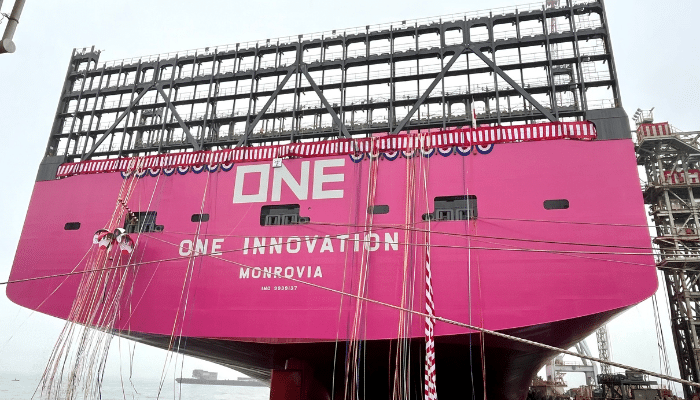 ONE Announces Delivery Of Its First Ever 24,000-TEU Container Ship “ONE INNOVATION”