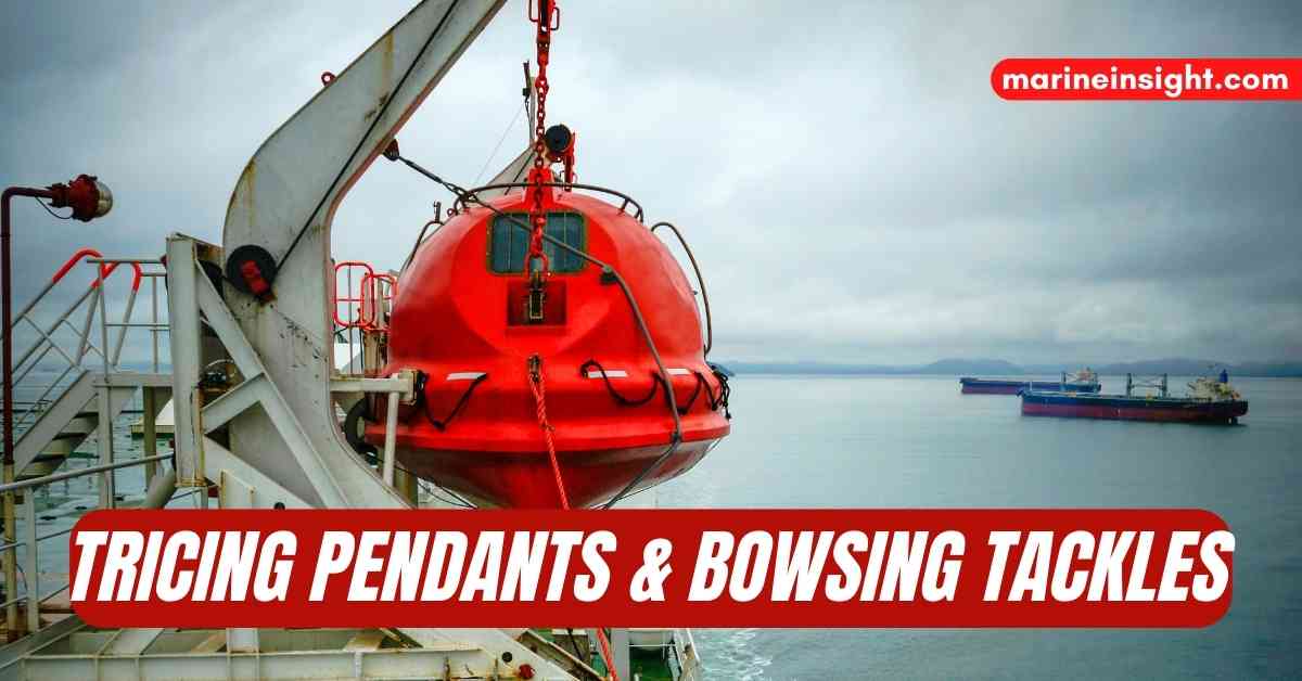 What are Tricing Pendants And Bowsing Tackles?
