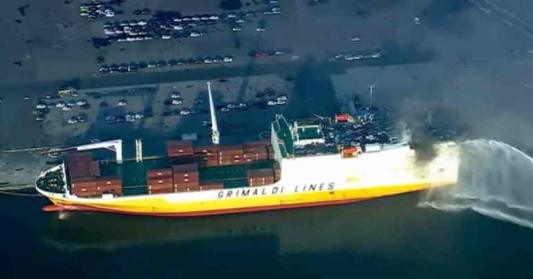 2 Firefighters Dead, 1 injured While Battling Fire On Cargo Ship In New Jersey Port