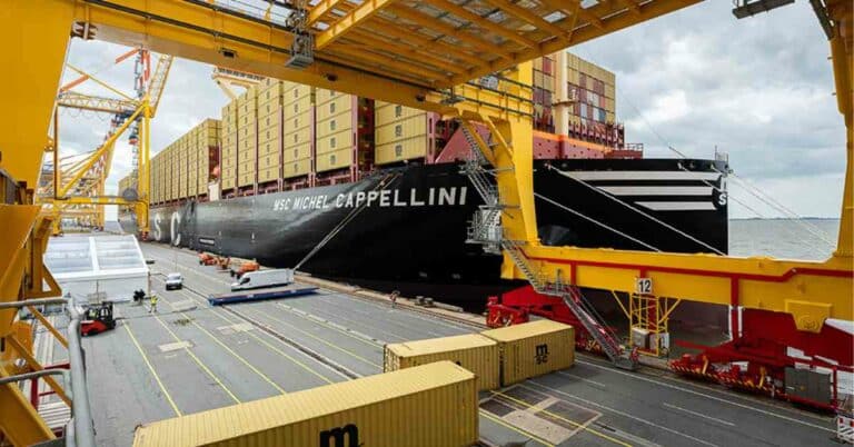 World’s Largest Container Ship, MSC MICHEL CAPPELLINI, Named in Bremerhaven