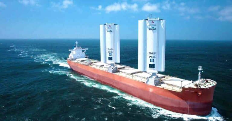 Pioneering Wind-Powered Cargo Ship Sets Sail On Maiden Voyage