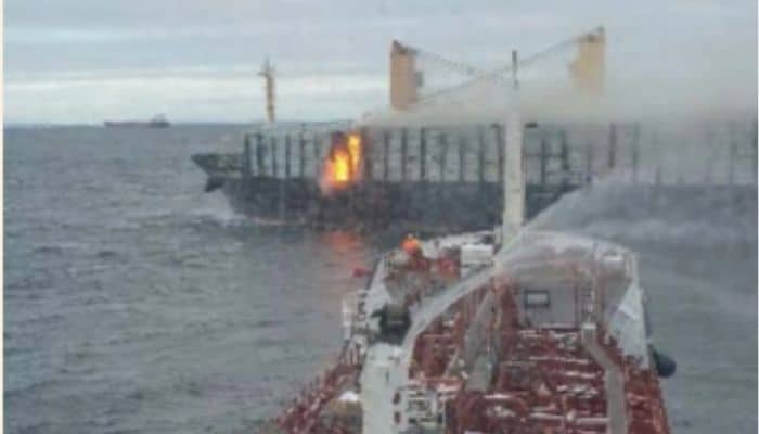Cargo Fire Takes 10 Days To Extinguish