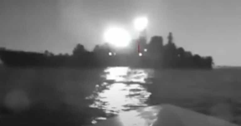 Watch: Ukraine Strikes Russian Landing Ship With Kamikaze USV