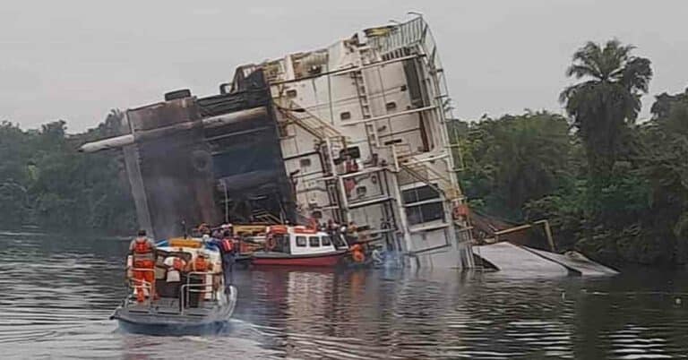 Video: One Dead, Three Missing After Drilling Rig Capsizes In Nigeria