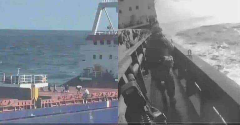 Video: Russian Naval Forces Board Cargo Ship In Black Sea For Inspection