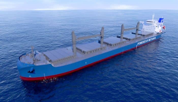 CG rendering of the newbuilding methanol dual fuel bulk carrier