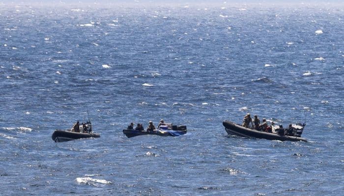 Royal Navy Warship Hunts Down Drug-Smuggling Ship