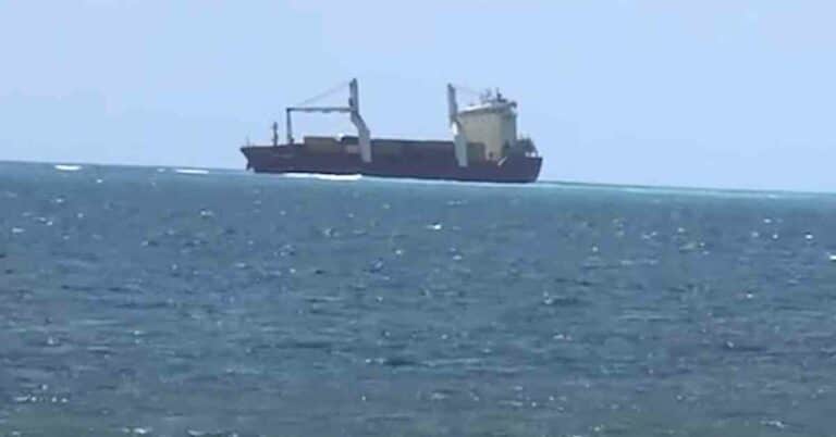 Video: Container Ship Runs Aground 5 Kilometres Off Mombasa